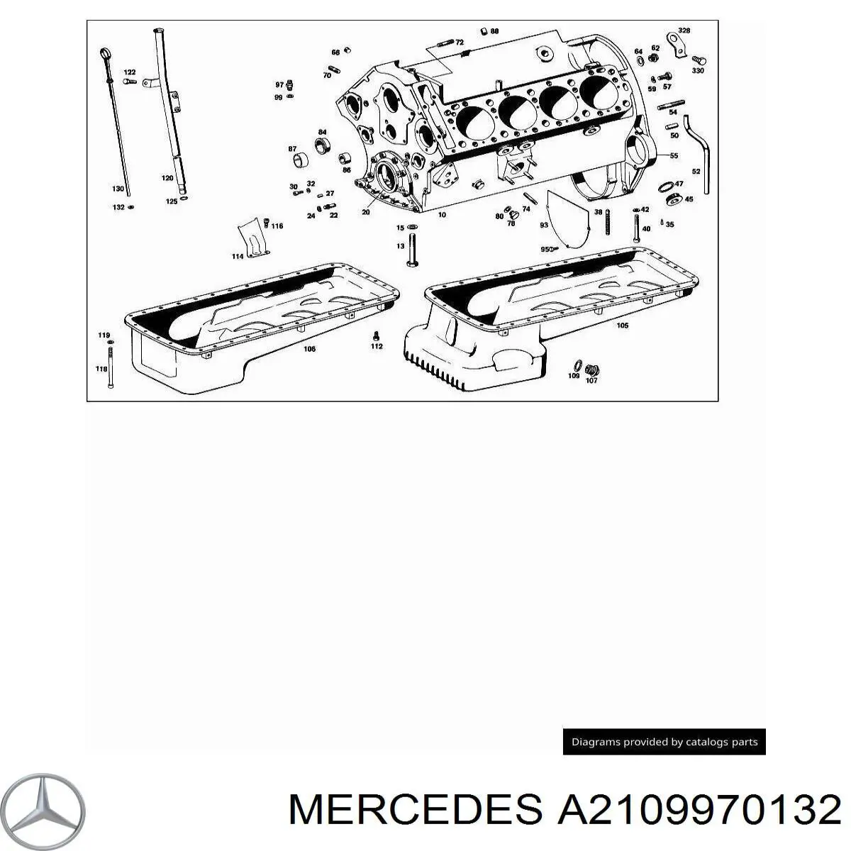 A2109970132 Mercedes пробка поддона двигателя