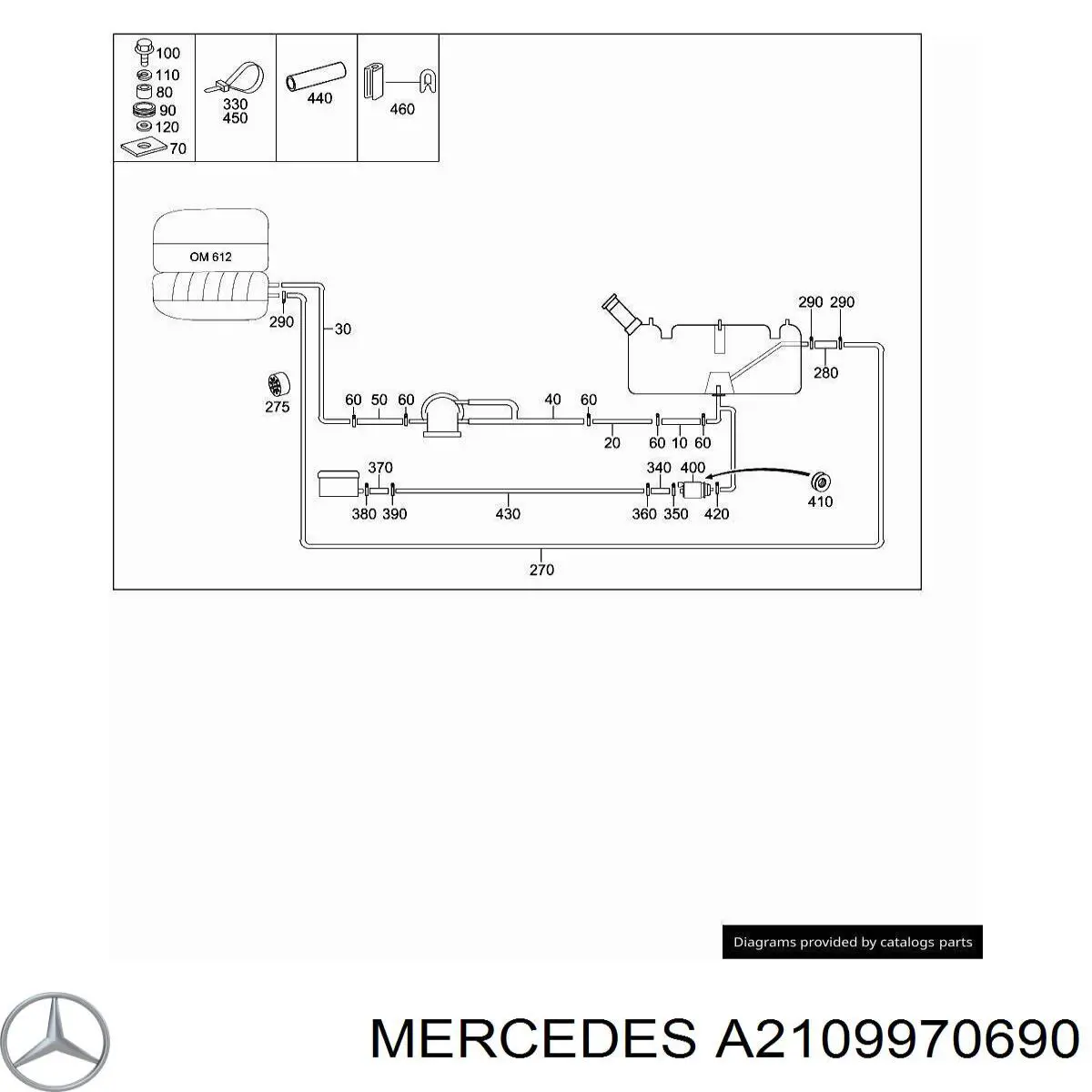  Mercedes A2109970690 цена, от 3.68 USD