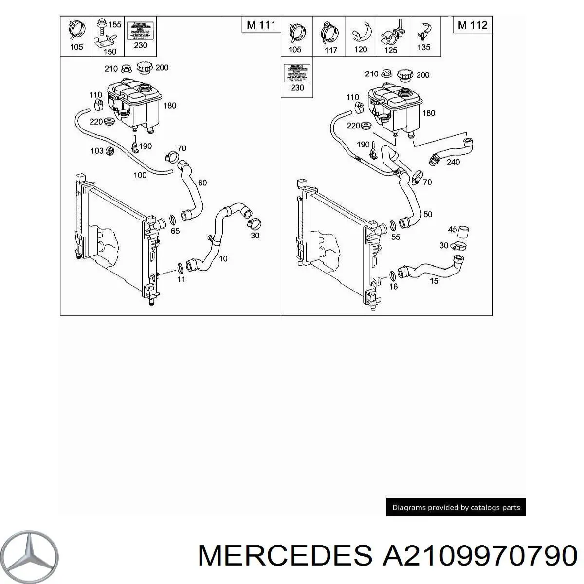  Mercedes A2109970790 цена, от 3.60 USD