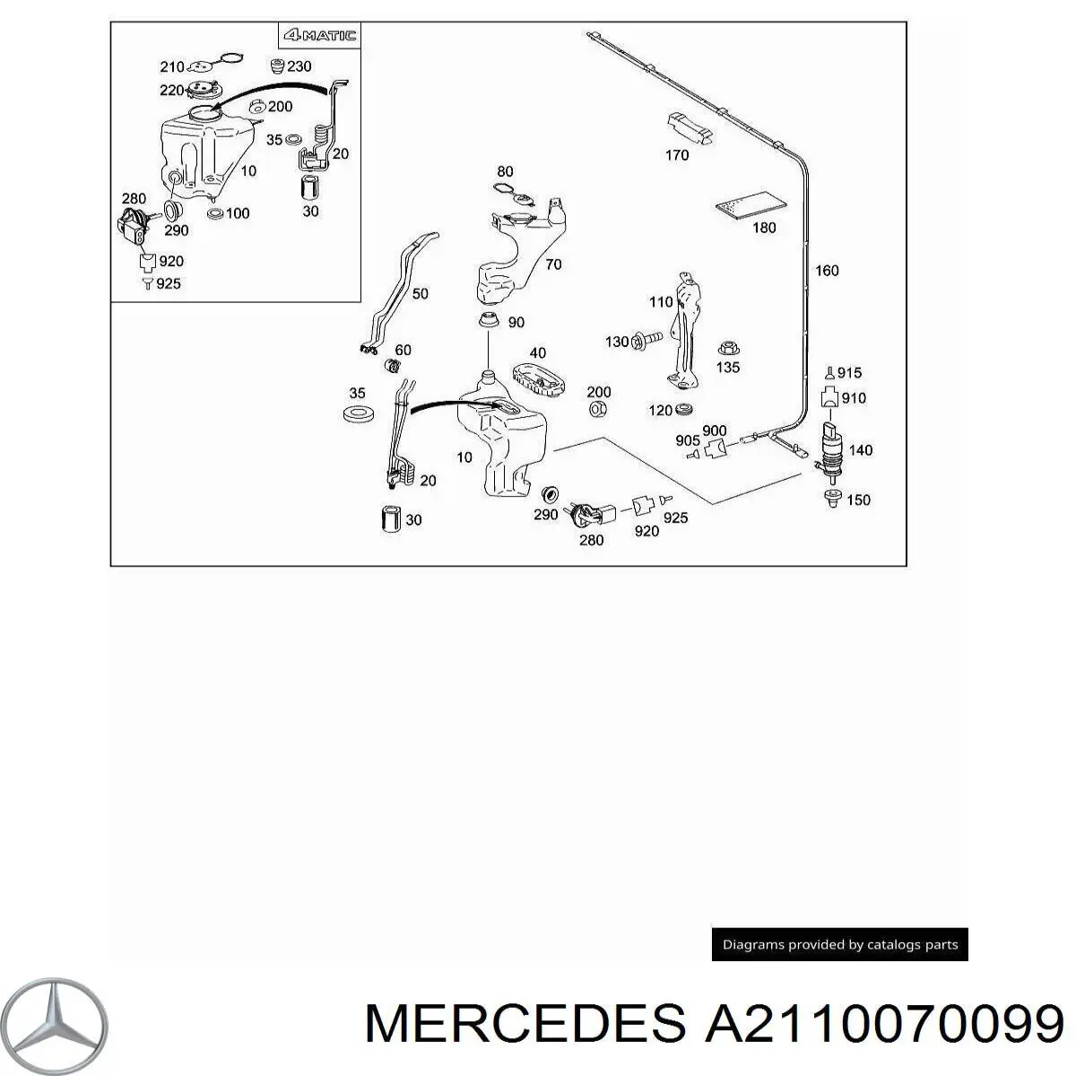  Mercedes A2110070099 цена, от 3.52 USD