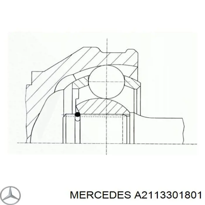 Привод правый Mercedes 2113301801