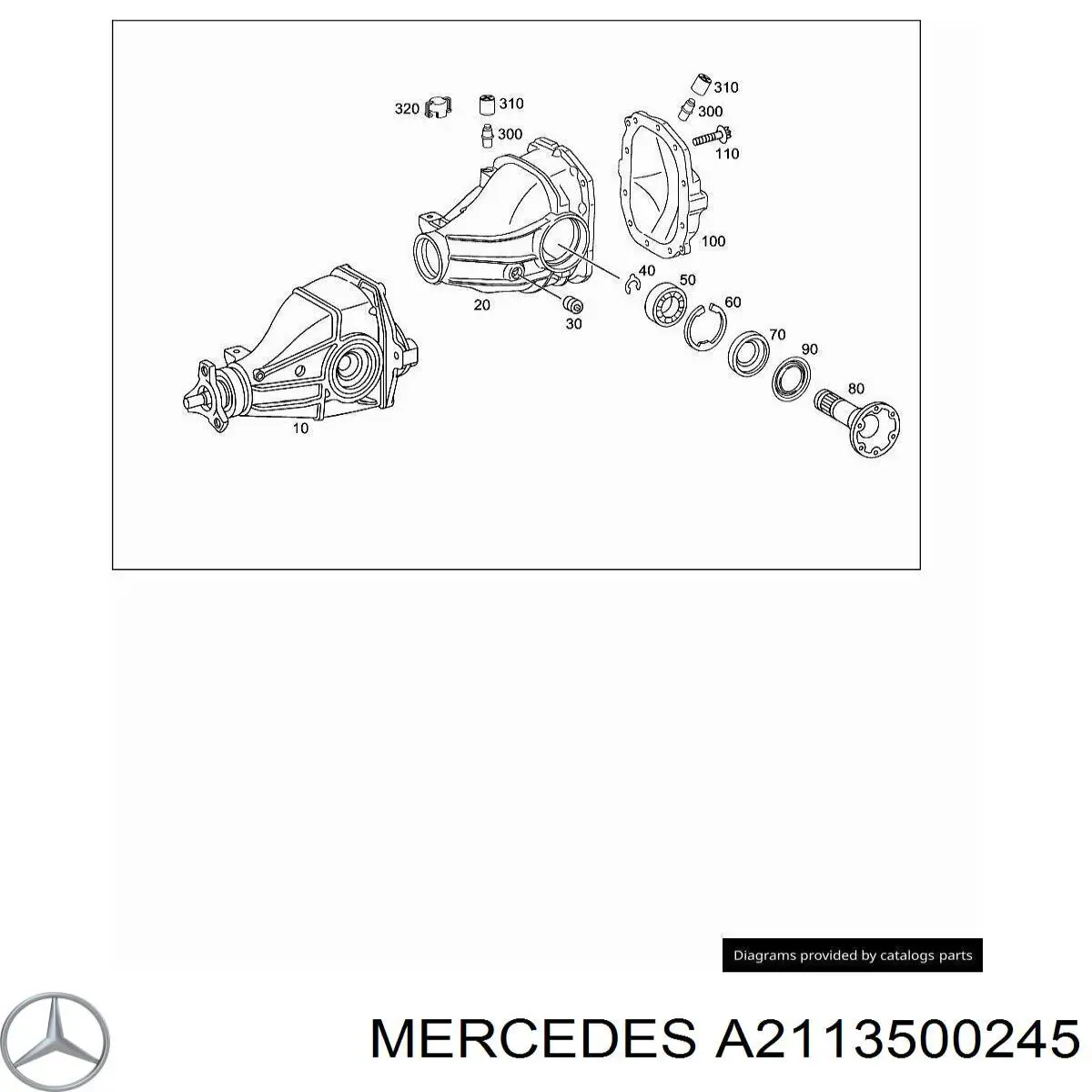 Фланец хвостовика заднего редуктора Mercedes A1243506545 цена, от 44.35 USD