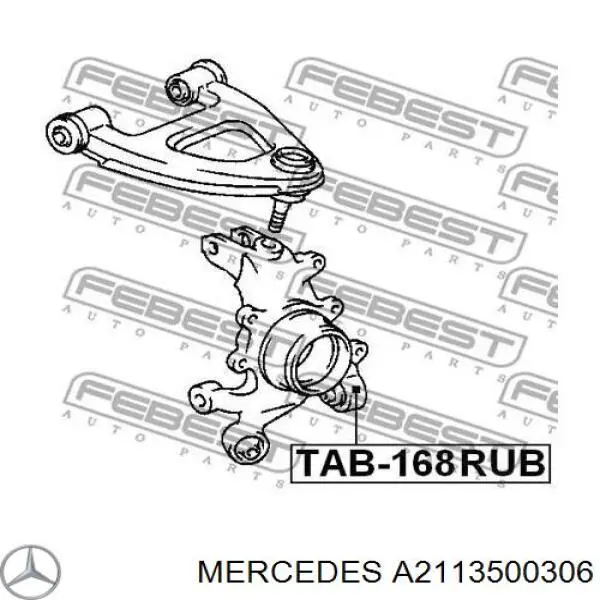 Купить A2113500306 Mercedes Нижний рычаг задней подвески