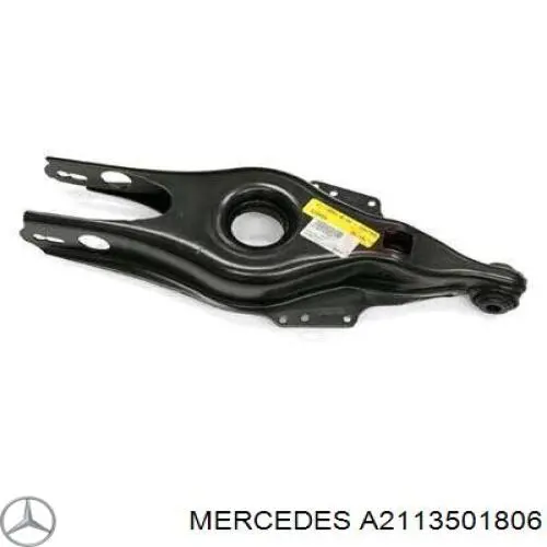 A2113501806 Mercedes braço oscilante inferior esquerdo de suspensão traseira/direita
