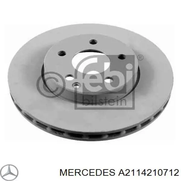 A2114210712 Mercedes диск тормозной передний