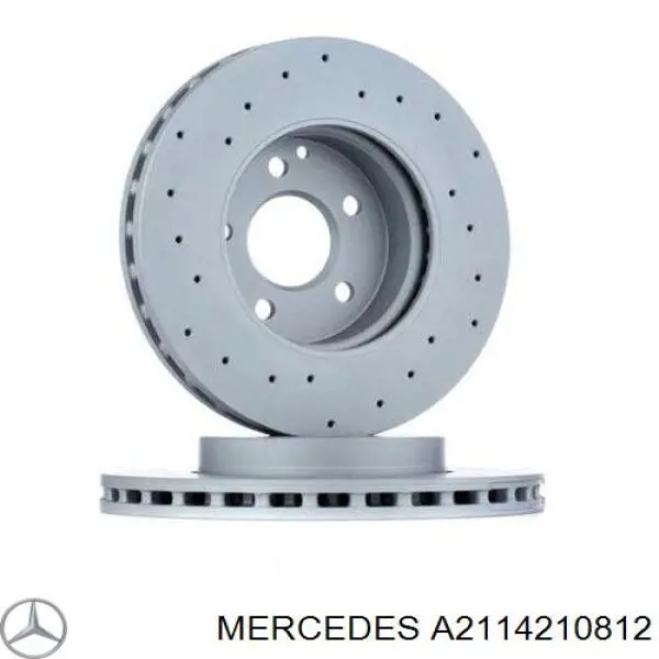 A2114210812 Mercedes диск тормозной передний
