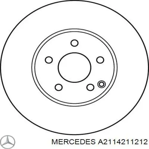 Тормоз дисковый передний Mercedes A2114211212 цена, от 81.62 USD