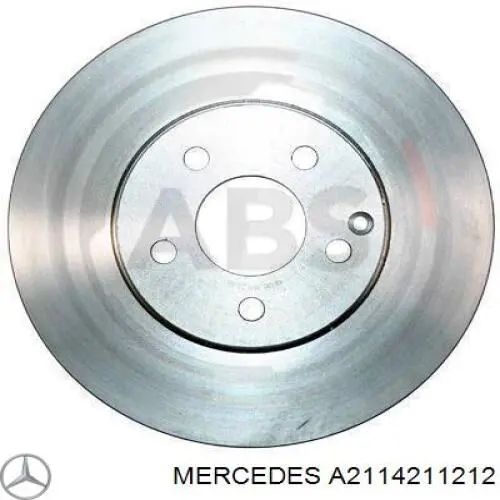 A2114211212 Mercedes диск тормозной передний