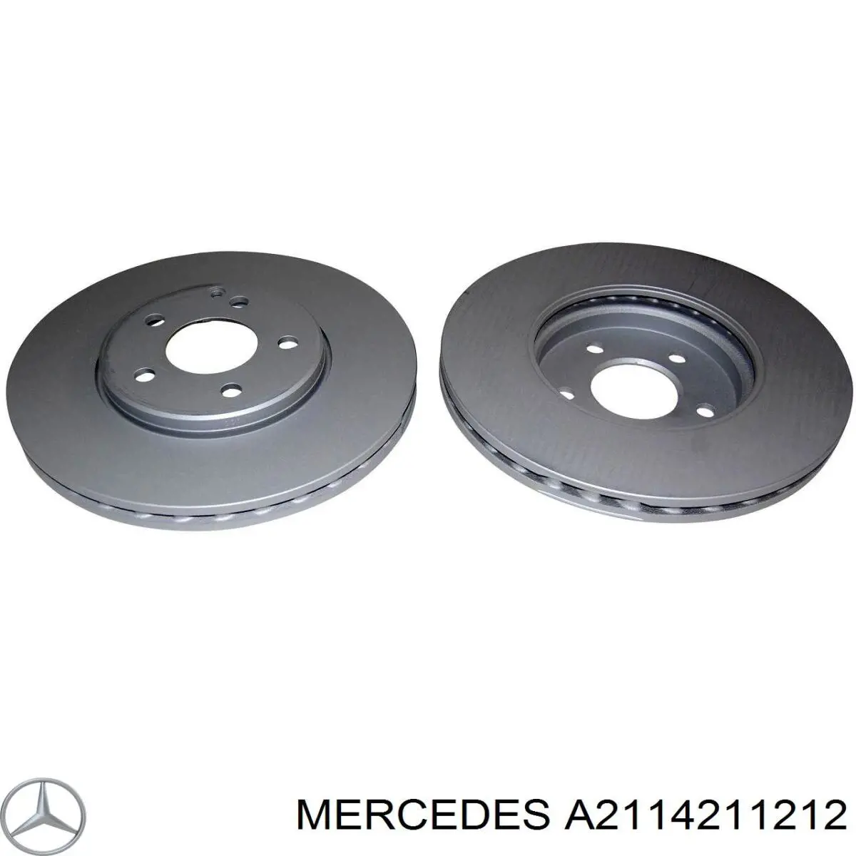 Передние тормозные диски A2114211212 Mercedes