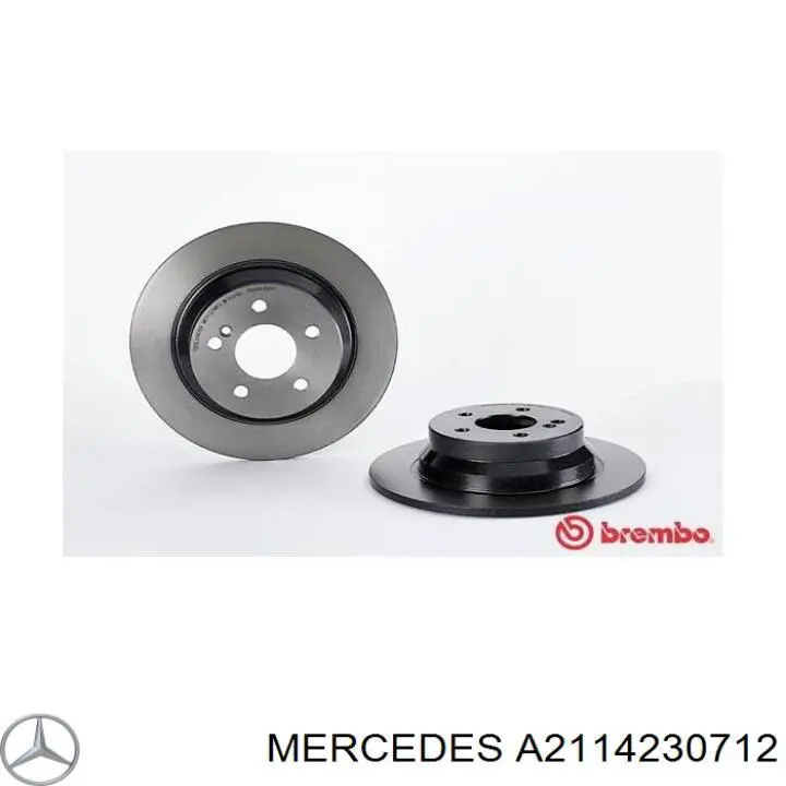 Disco do freio traseiro Mercedes A2114230712 preço, a partir de 69,59 USD