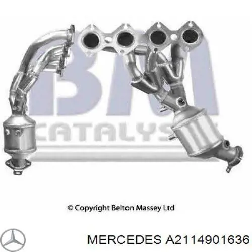 Купить A2114900314 Mercedes Преобразователь отработавших газов