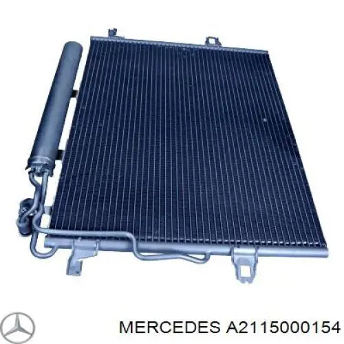 A2115000154 Mercedes radiador de aparelho de ar condicionado