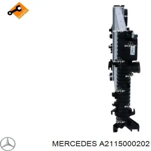 Купить A2115000202 Mercedes Радиатор водяной