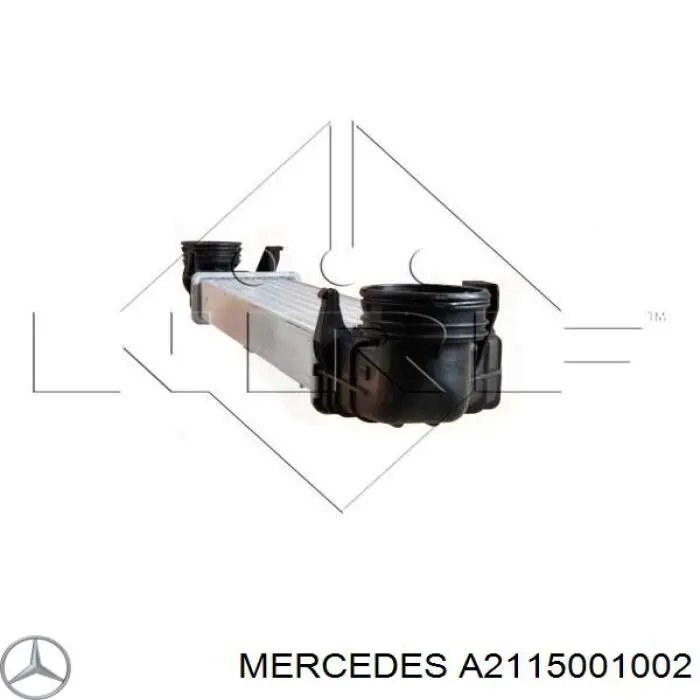 A2115001002 Mercedes radiador de intercooler