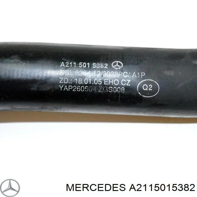 A2115015382 Mercedes шланг (патрубок радиатора охлаждения верхний)