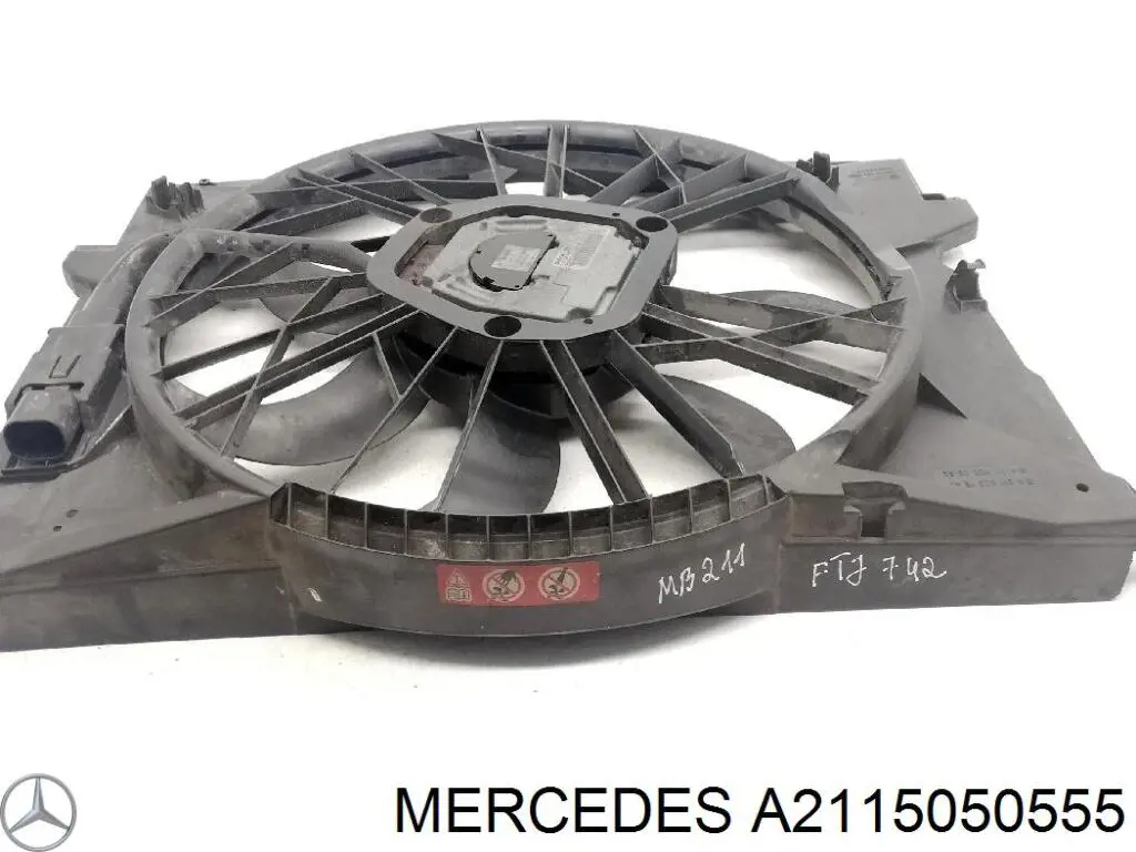 Электровентилятор охлаждения в сборе Mercedes A2115050555 цена, от 156.41 USD
