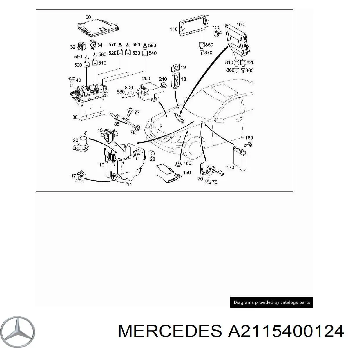  A2115400124 Mercedes