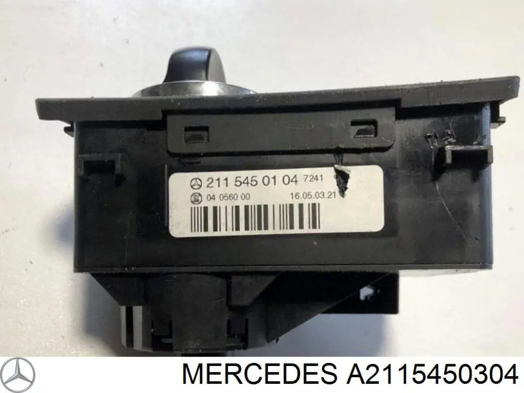 Купить A2115450304 Mercedes Переключатель света фар на "торпедо"