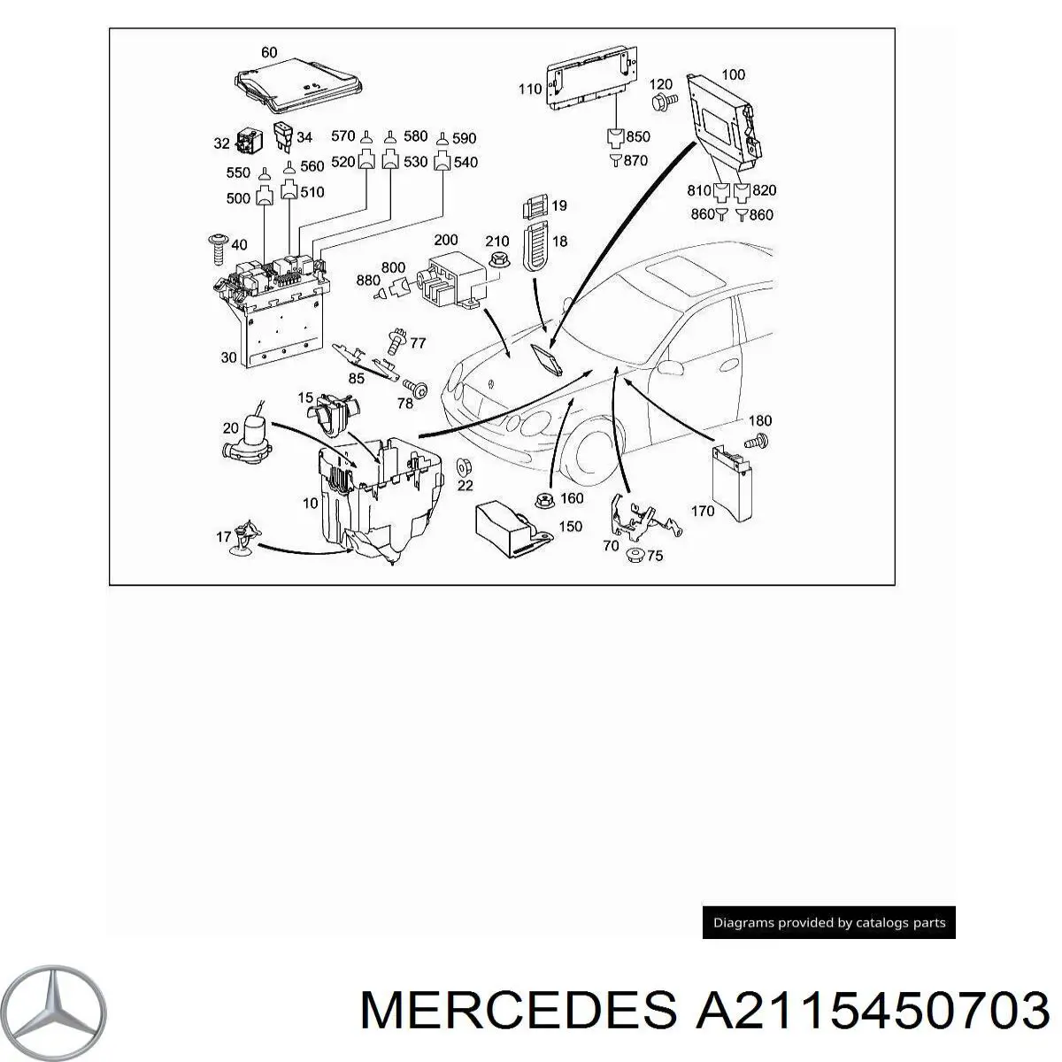  A2115450703 Mercedes