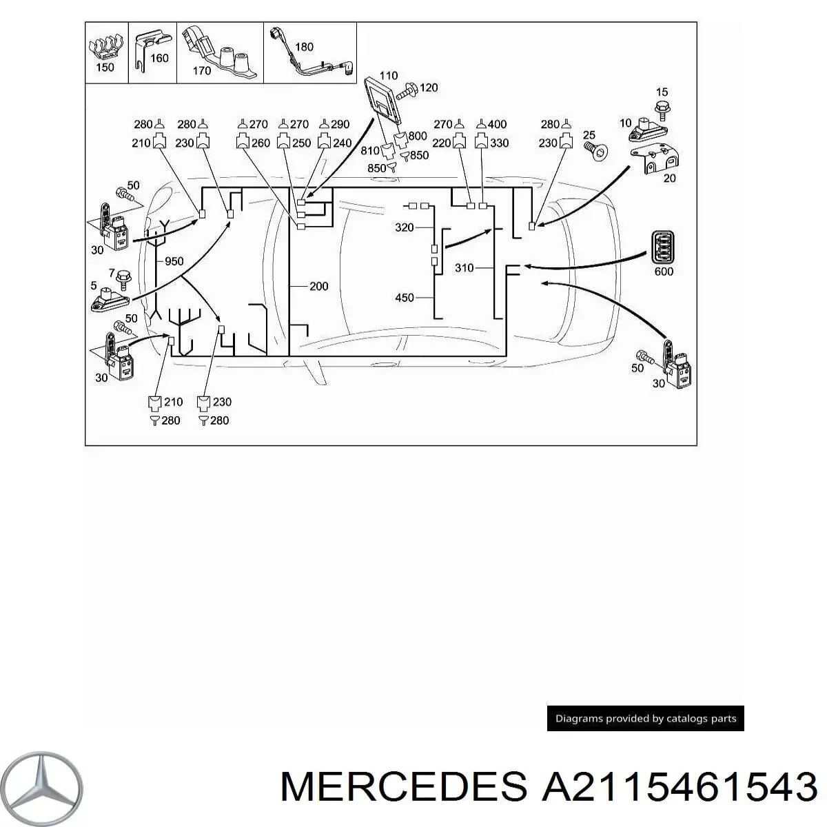 A2115461543 Mercedes 