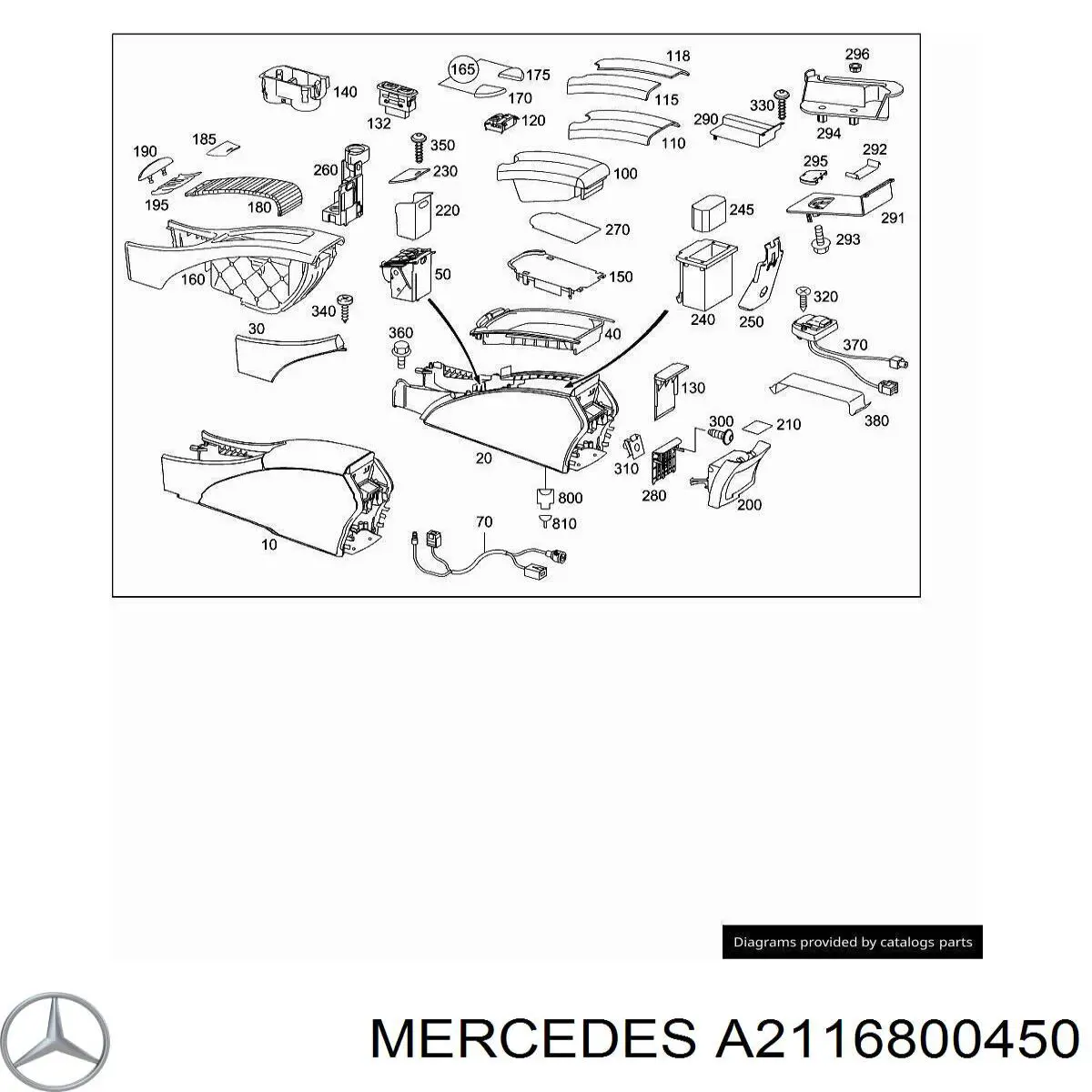  Mercedes A2116800450 цена, от 11.30 USD
