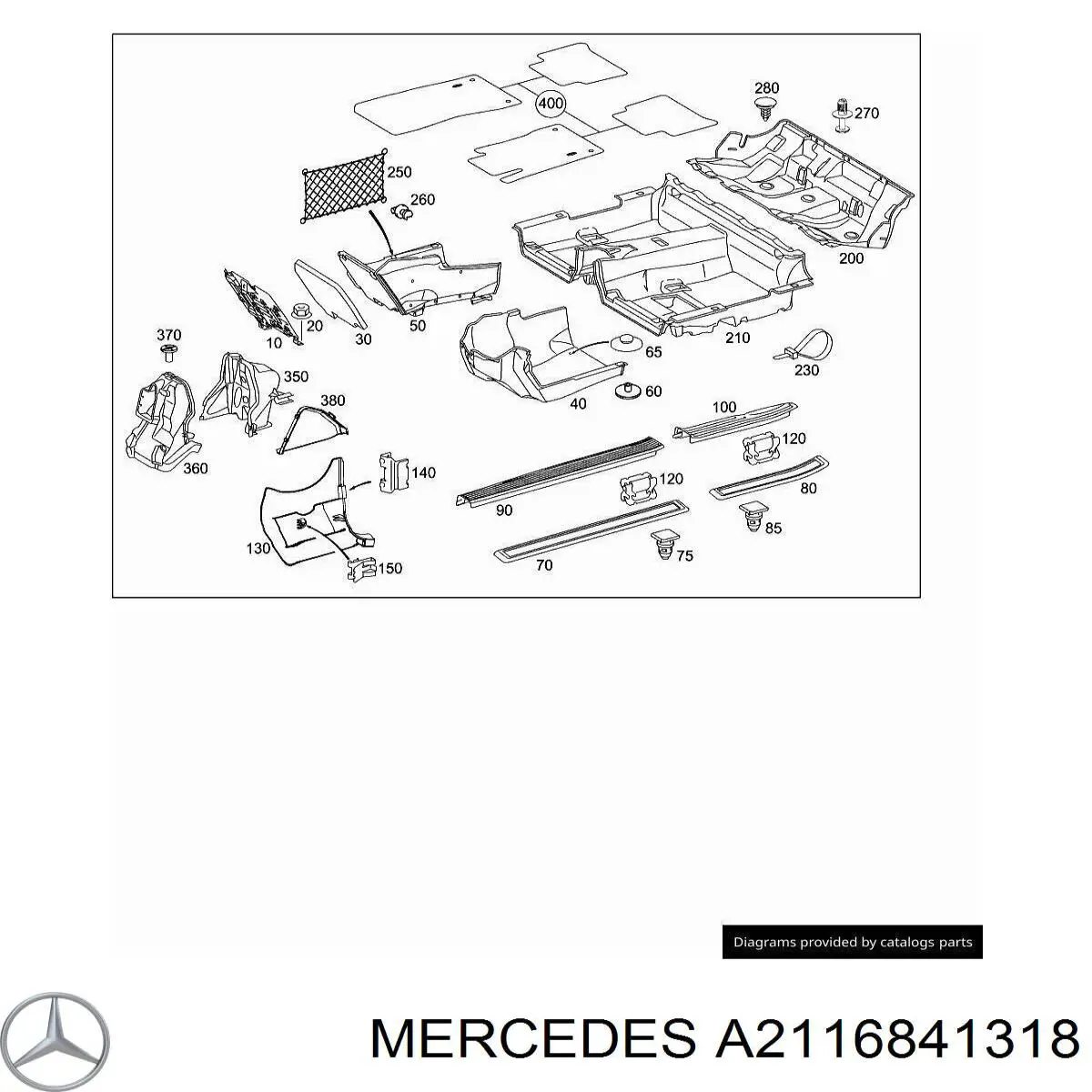  Mercedes A2116841318 цена, от 2.53 USD