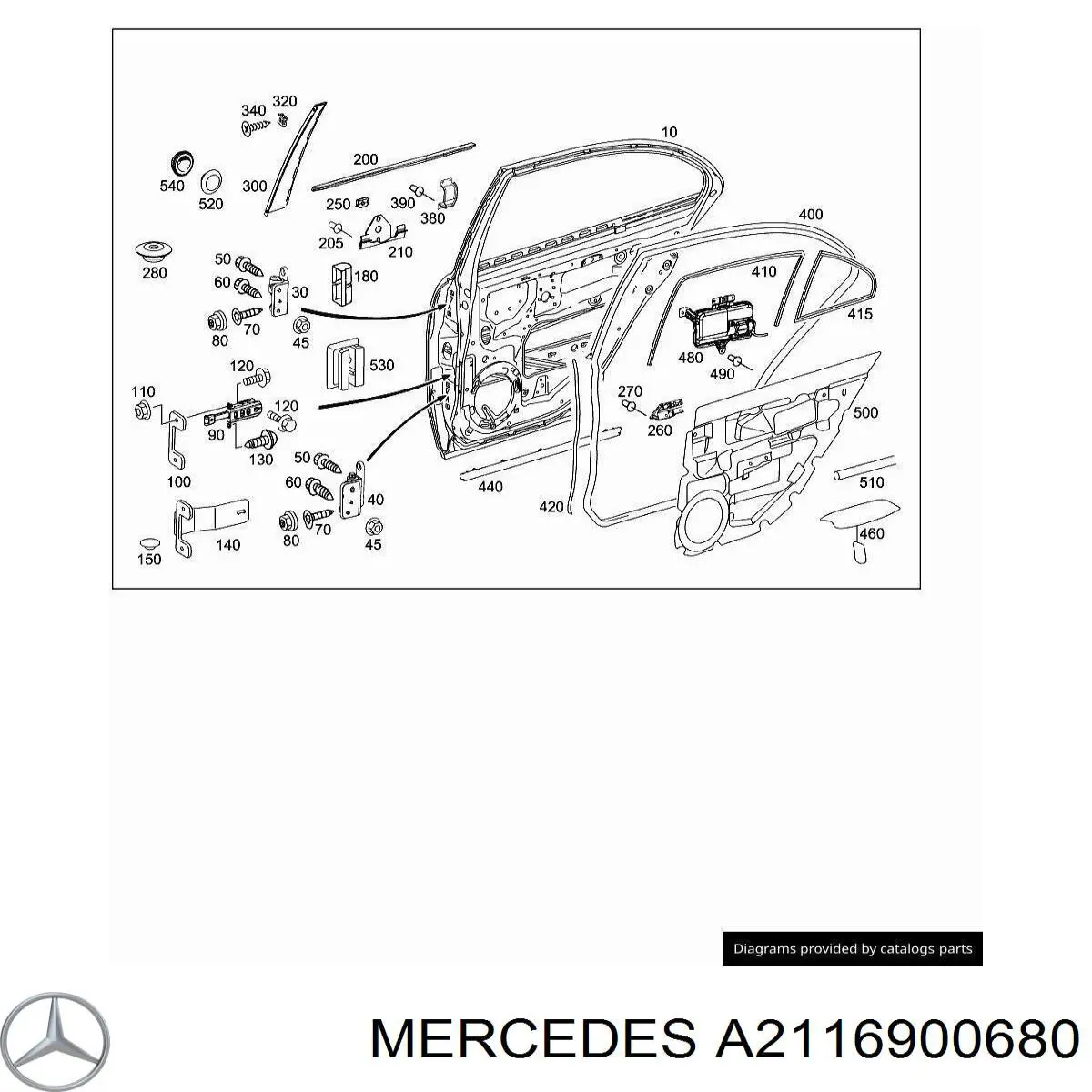  Mercedes A2116900680 цена, от 6.21 USD