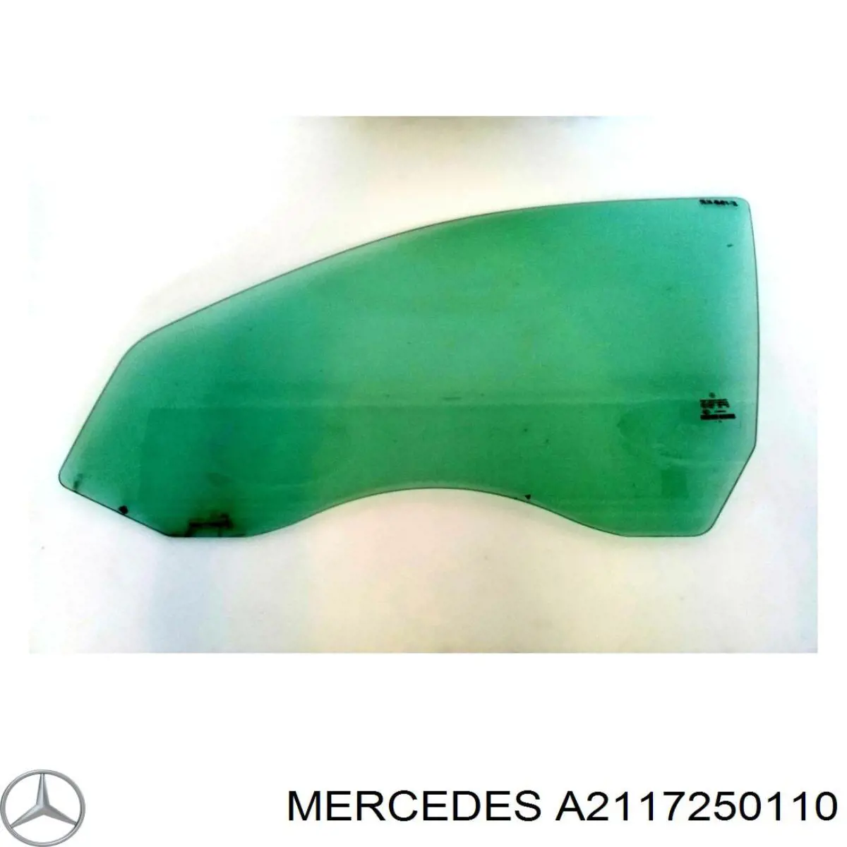 2117250110 Mercedes vidro da porta dianteira esquerda