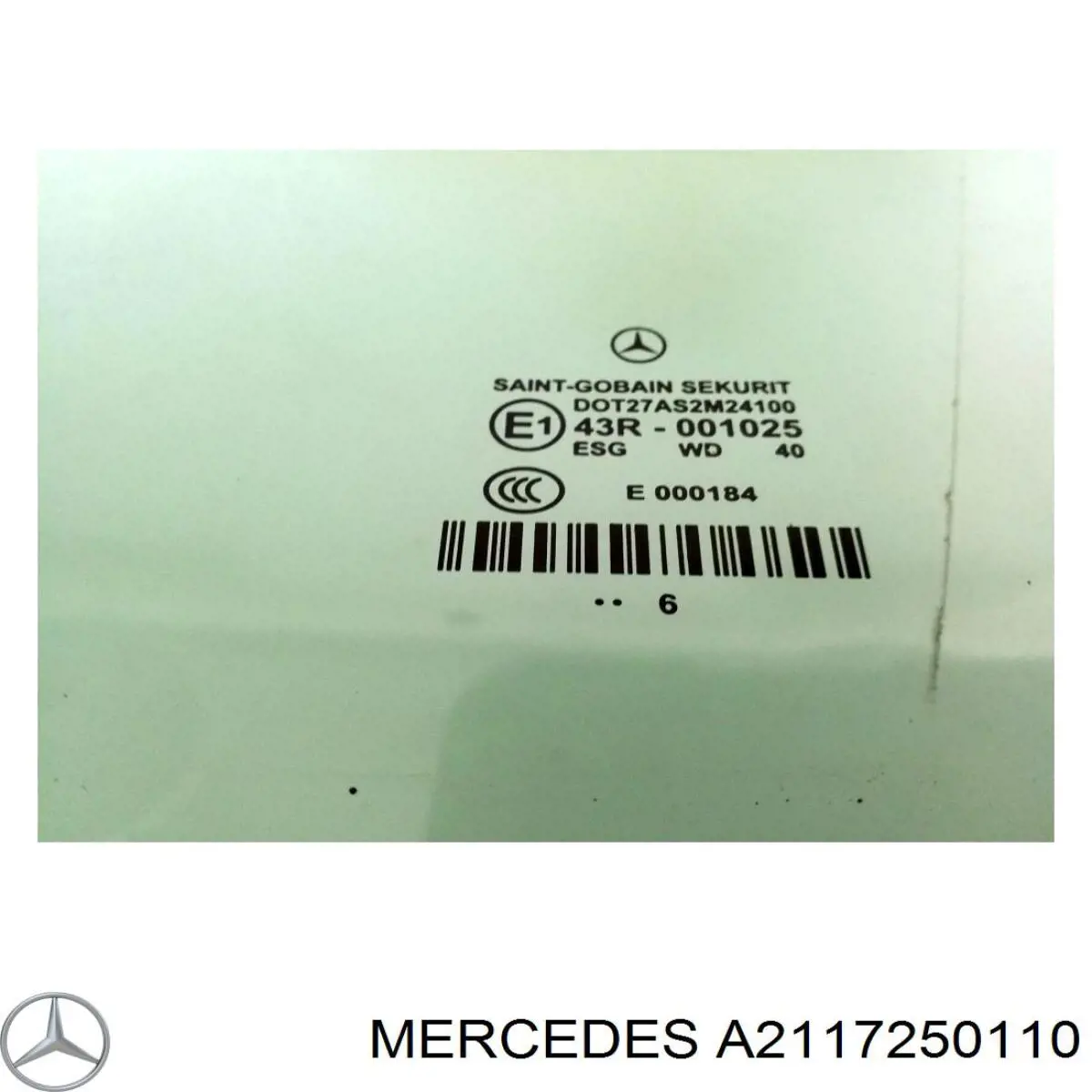 Окно (передней двери) двери Mercedes 2117250310 цена, от 25.63 USD