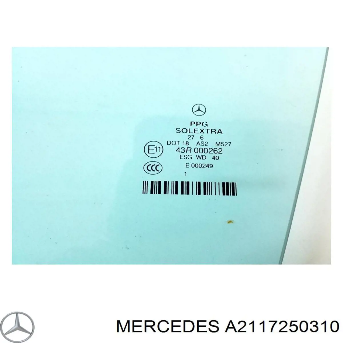 Стекло двери передней левой 2117250310 Mercedes