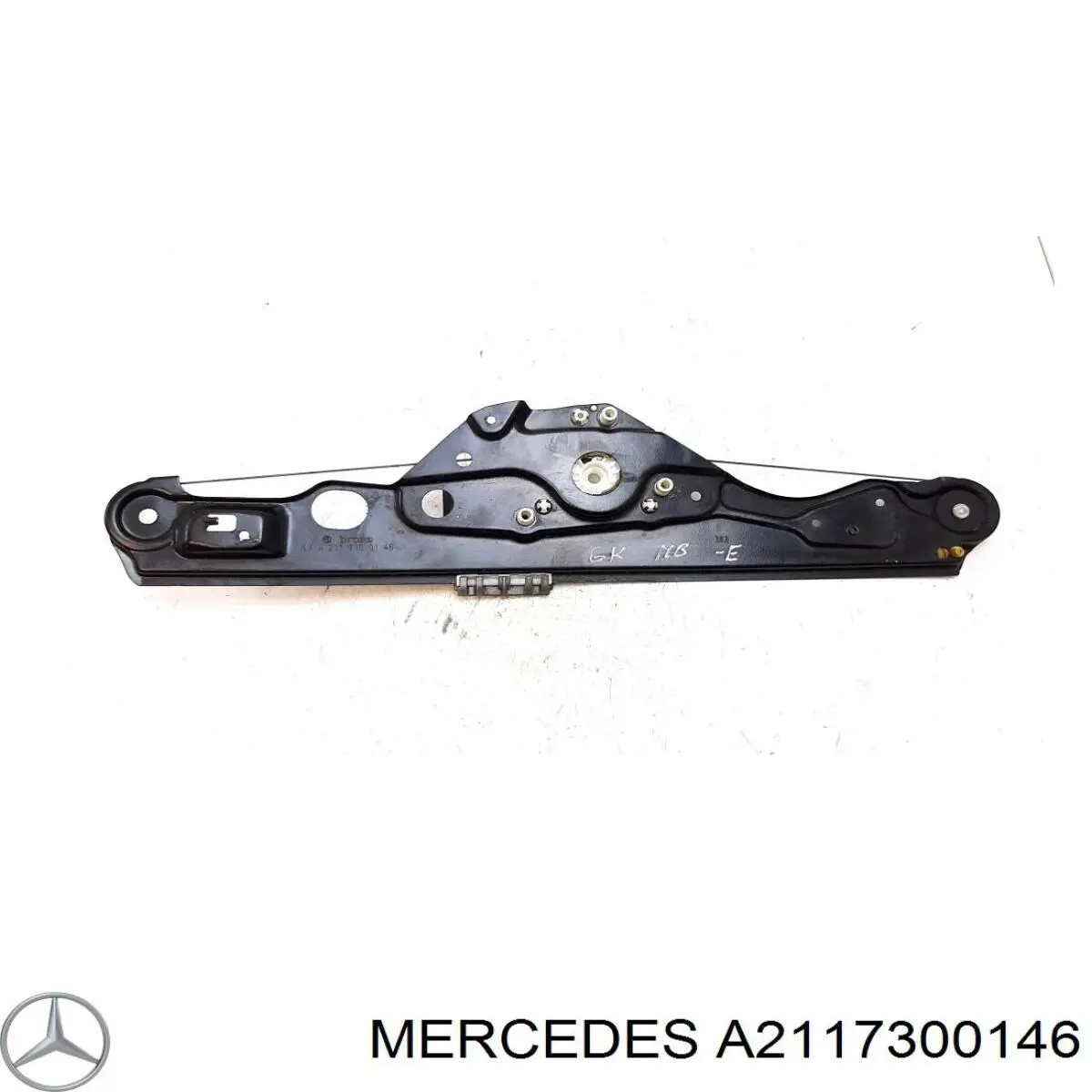 A2117300146 Mercedes mecanismo de acionamento de vidro da porta traseira esquerda