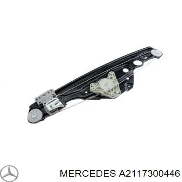 A2117300446 Mercedes mecanismo de acionamento de vidro da porta traseira direita
