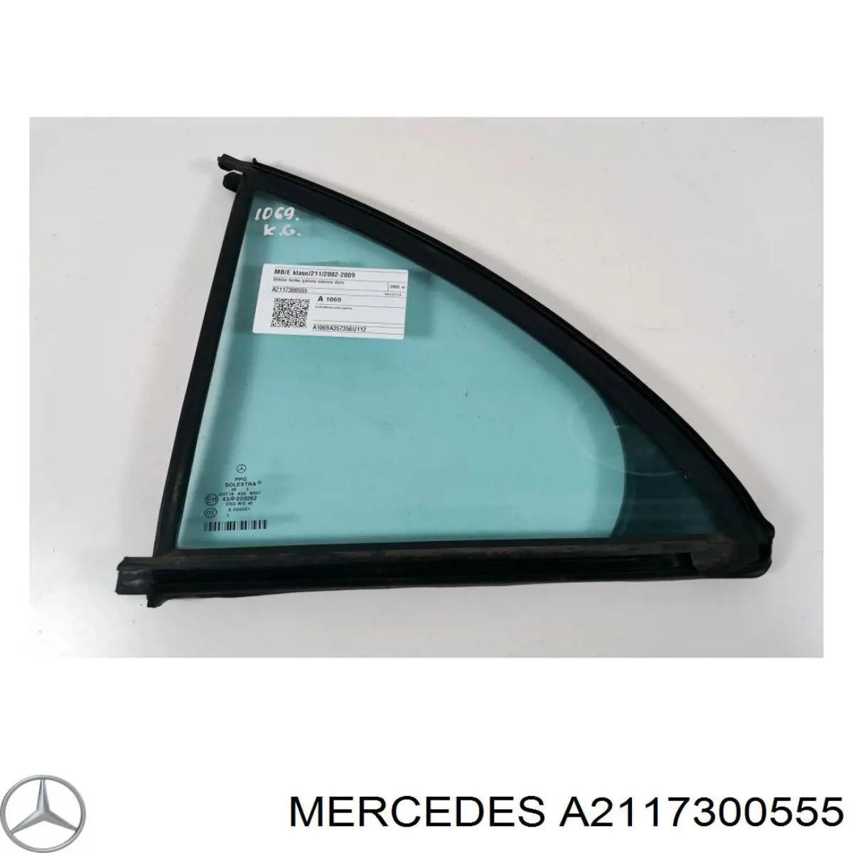 Vidro de janelo da porta traseira esquerda para Mercedes E (W211)