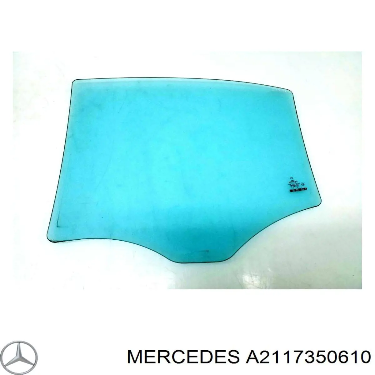 A2117350610 Mercedes vidro da porta traseira direita