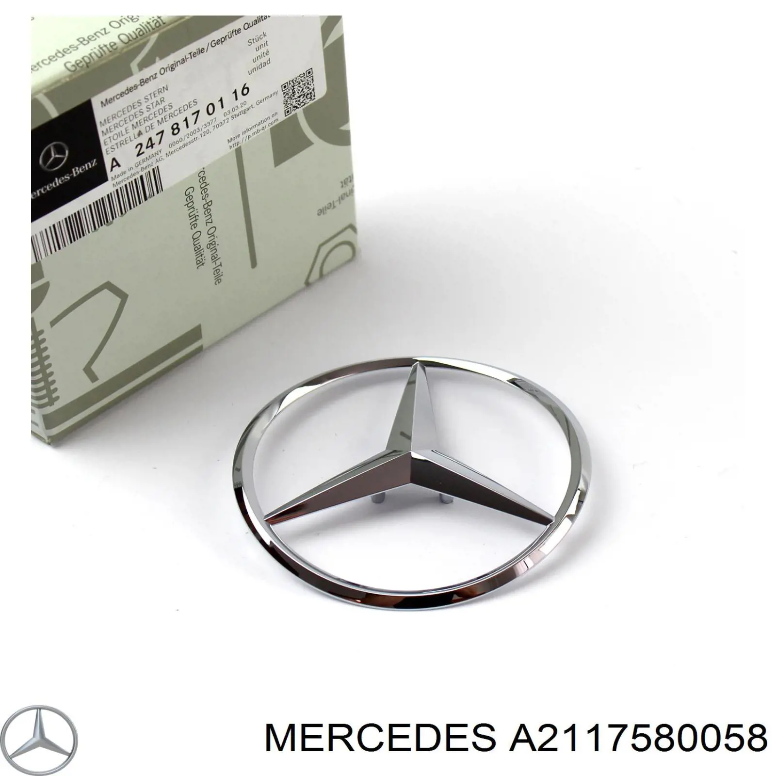 Эмблема крышки багажника 2117580058 Mercedes