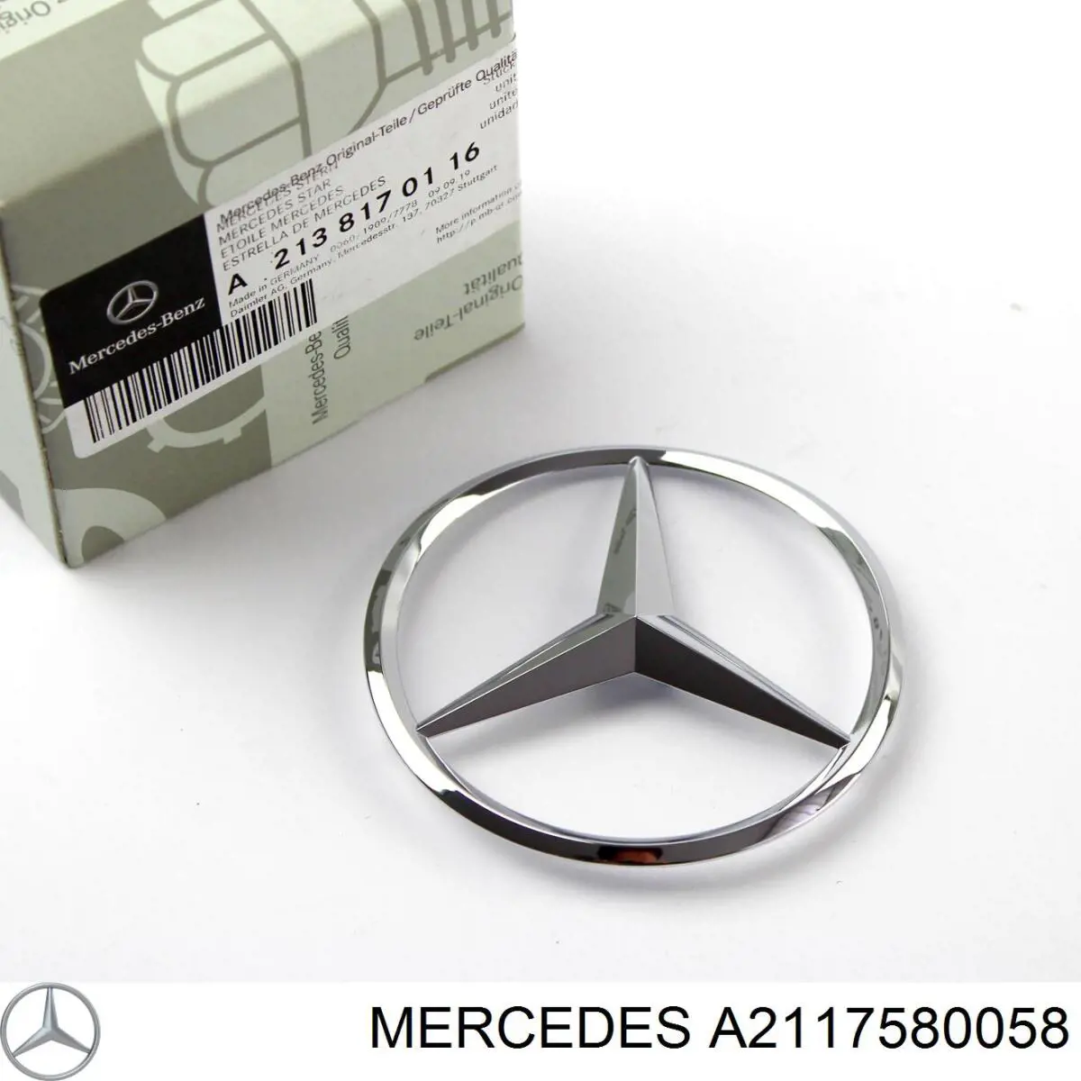 Emblema de tampa de porta-malas (emblema de firma) Mercedes E  W211