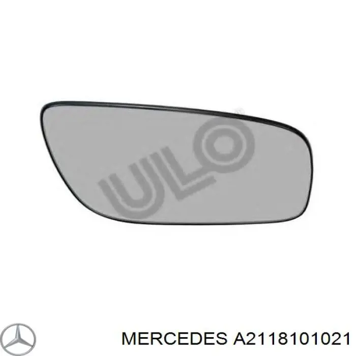 Зеркальный элемент зеркала заднего вида правого Mercedes A2118101021