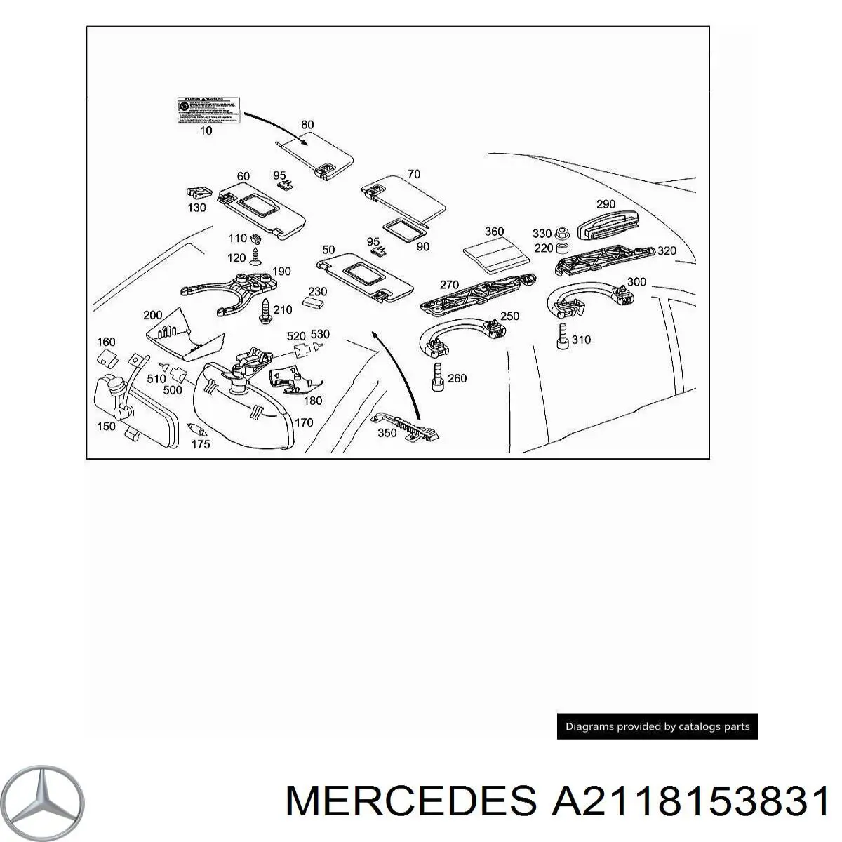 A2118153831 Mercedes 