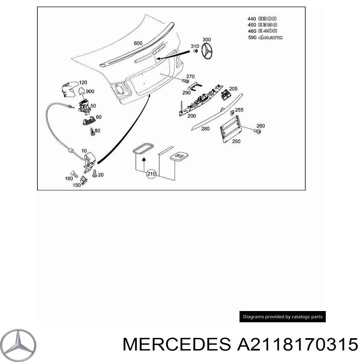  Mercedes A2118170315 цена, от 10.48 USD