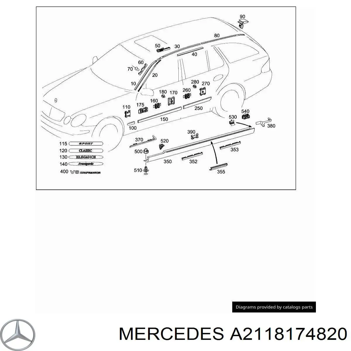  A2118174820 Mercedes