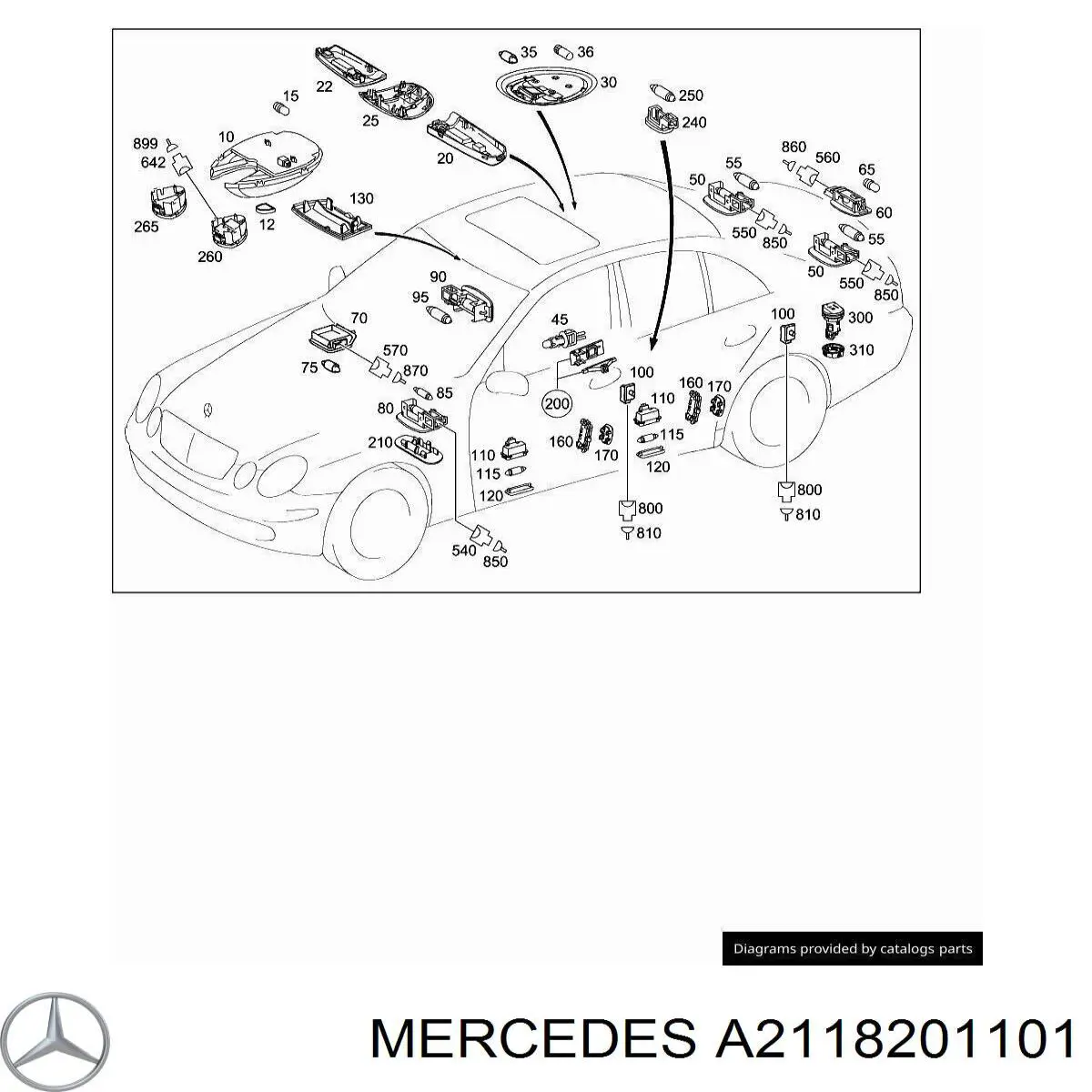 A2118201101 Mercedes 