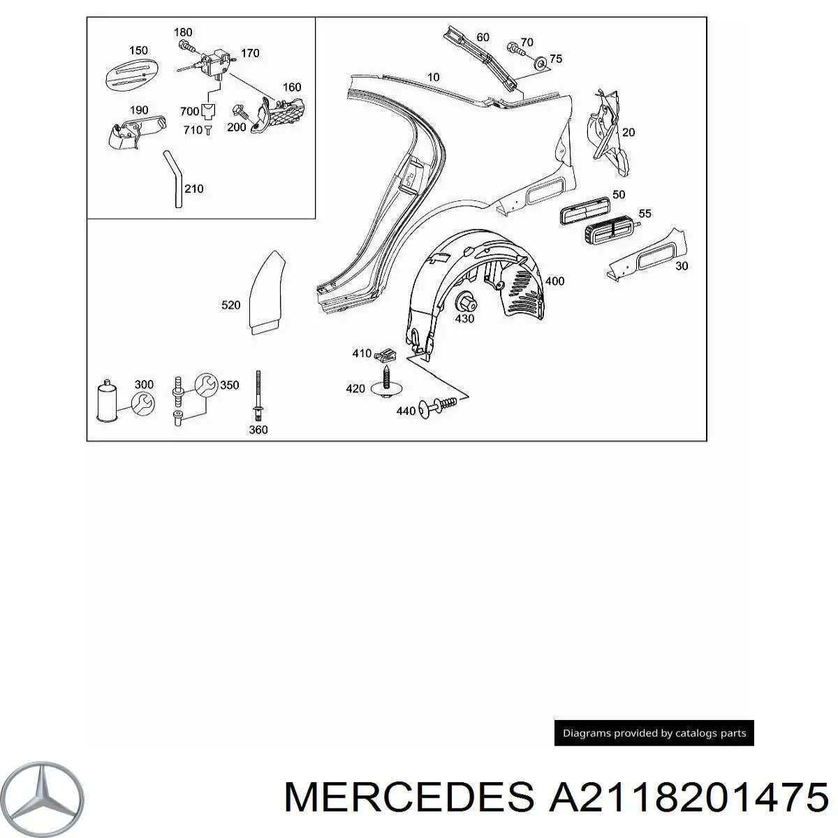  Mercedes A2118201475 цена, от 26.60 USD