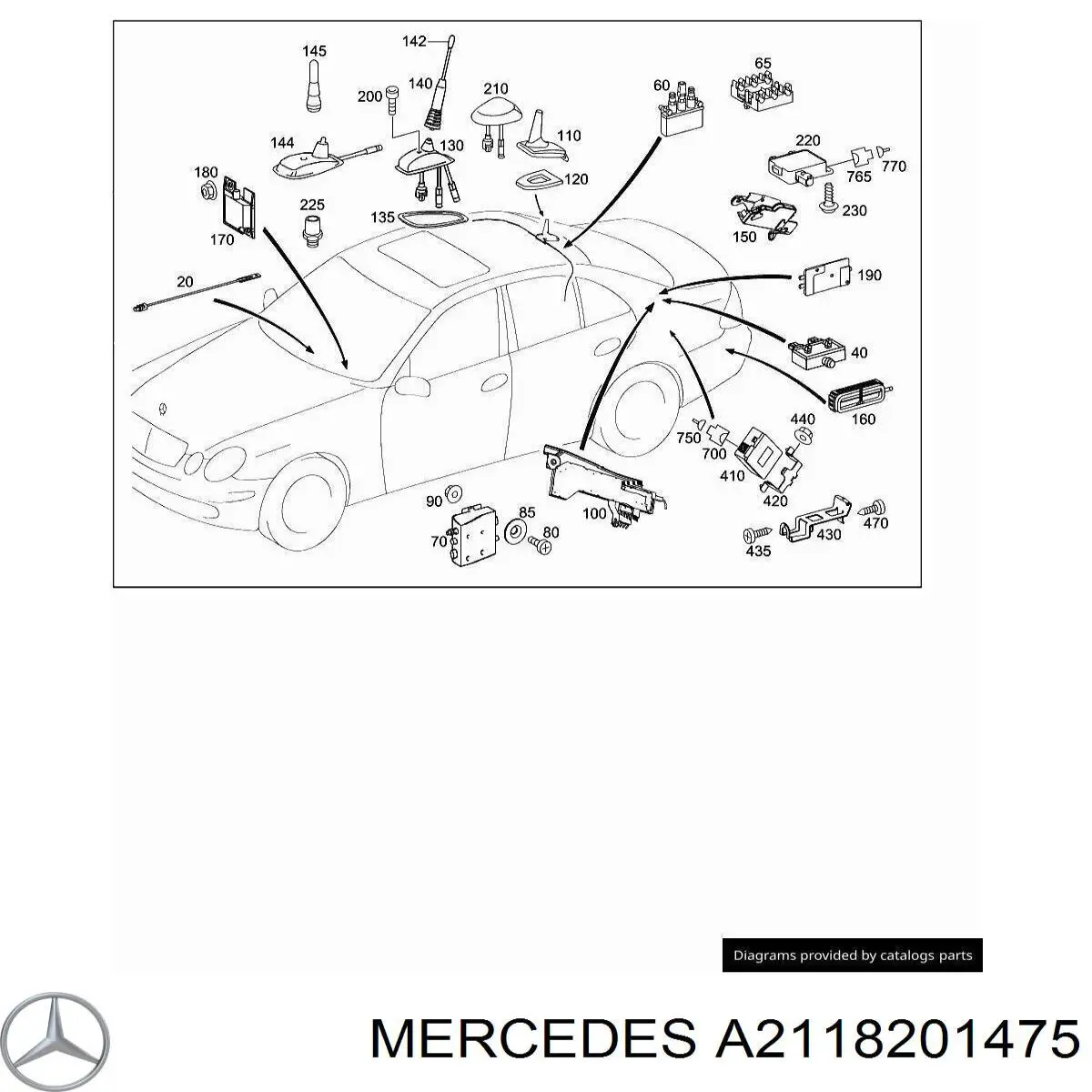 A2118201475 Mercedes 