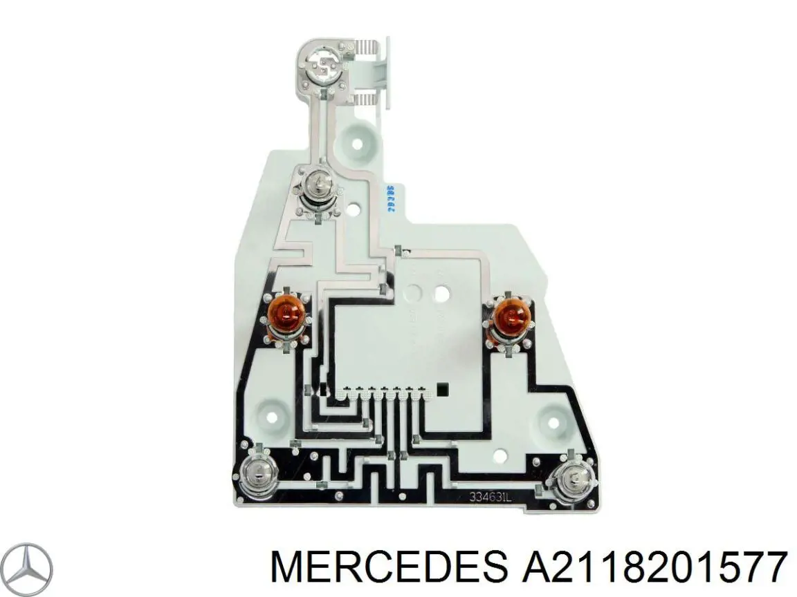 2118201577 Mercedes circuito de contato da luz traseira