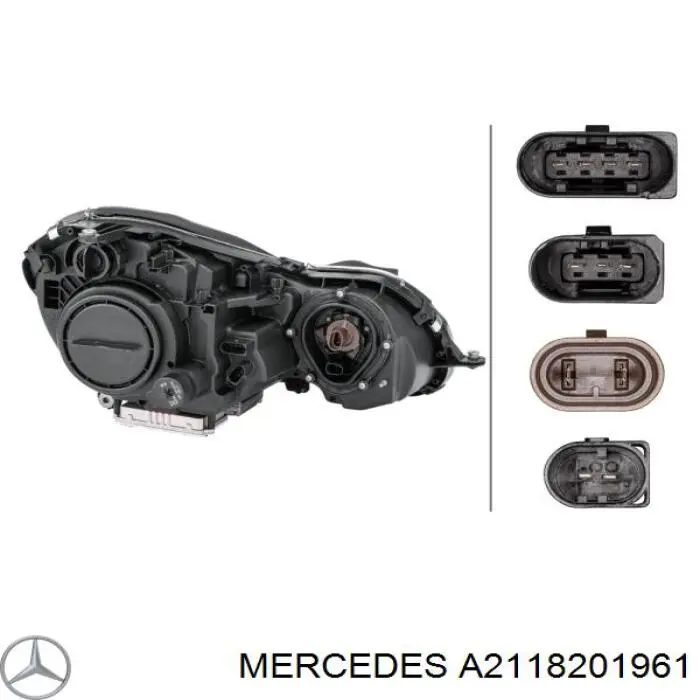 Фара левая Mercedes A2118201961 цена, от 192.58 USD