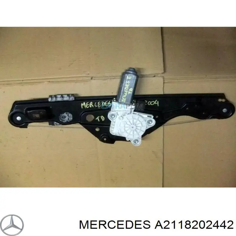 A2118202442 Mercedes motor de acionamento de vidro da porta traseira direita