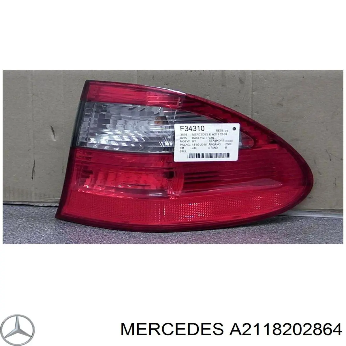 A2118202864 Mercedes фонарь задний правый внешний