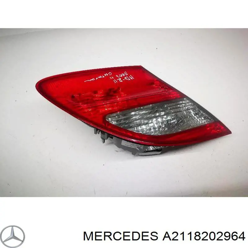 A2118202964 Mercedes lanterna traseira esquerda interna
