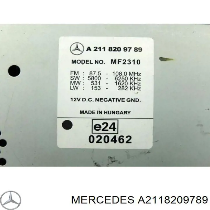 Магнитола (радио AM/FM) Mercedes 2118209789 цена, от 46.99 USD