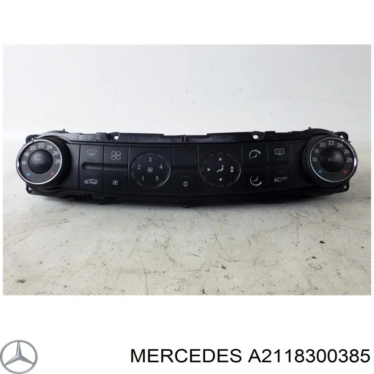  Unidade de controlo dos modos de aquecimento/condicionamento Mercedes E sedan (W211) (2002 - 2008) 